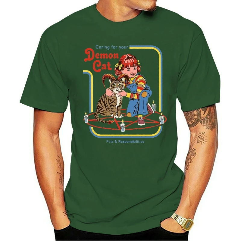 

T SHIRT Caring for Your Demon Cat 56 for Men Women