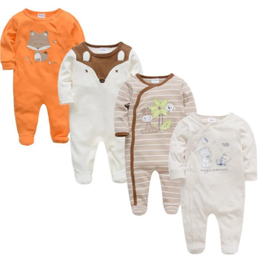 Kavkas/комбинезоны для новорожденных девочек; Ropas Bebe De; Весенний хлопковый комбинезон для малышей; Одежда для новорожденных мальчиков; roupa bebes de - Цвет: 43444547