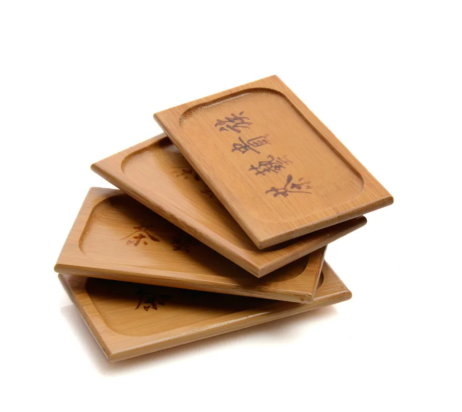

Manufacturers Direct Selling Genuine Product Natural Bamboo Cup Mat Rectangular Kung Fu Tea Set Accessories Cup Saucer Insulatio