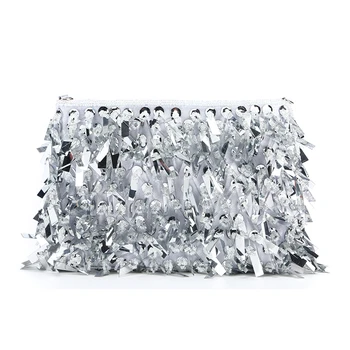 

Glitter Shiny Sequin Clutches Fashion Ladies Small Hand Bags Easy Matching Elegant Soft Surface Clutch Pouch Evening Party Purse