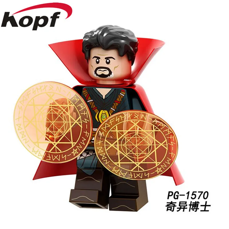 

20PcsSuper Heroes Black Panther Pepper Potts Thanos Doctor Strange Figures Model Building Blocks Action For ChildrenToys PG1570