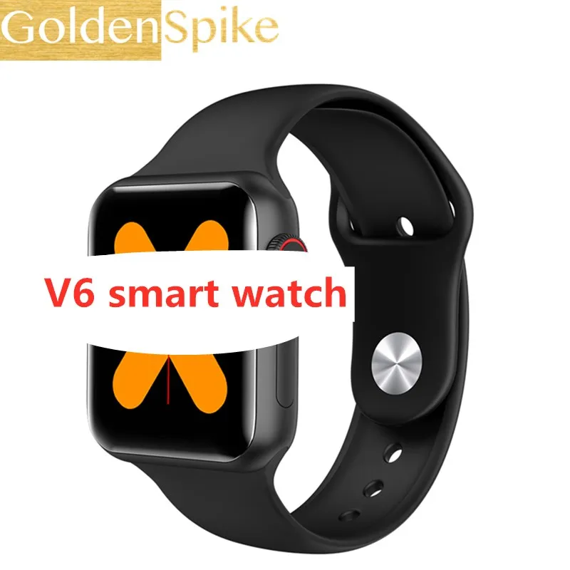 V6 Bluetooth для женщин и мужчин Смарт часы IWO сердечного ритма артериального давления фитнес-трекер PK B57 IWO 8 9 12 Q9 Smartwatch для IOS Android