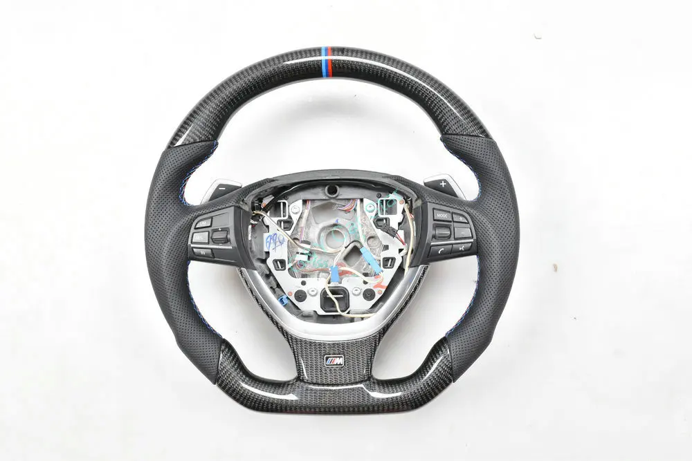 100% Настоящее углеродное волокно Автомобильное рулевое колесо для BMW F07 F10 F11 5