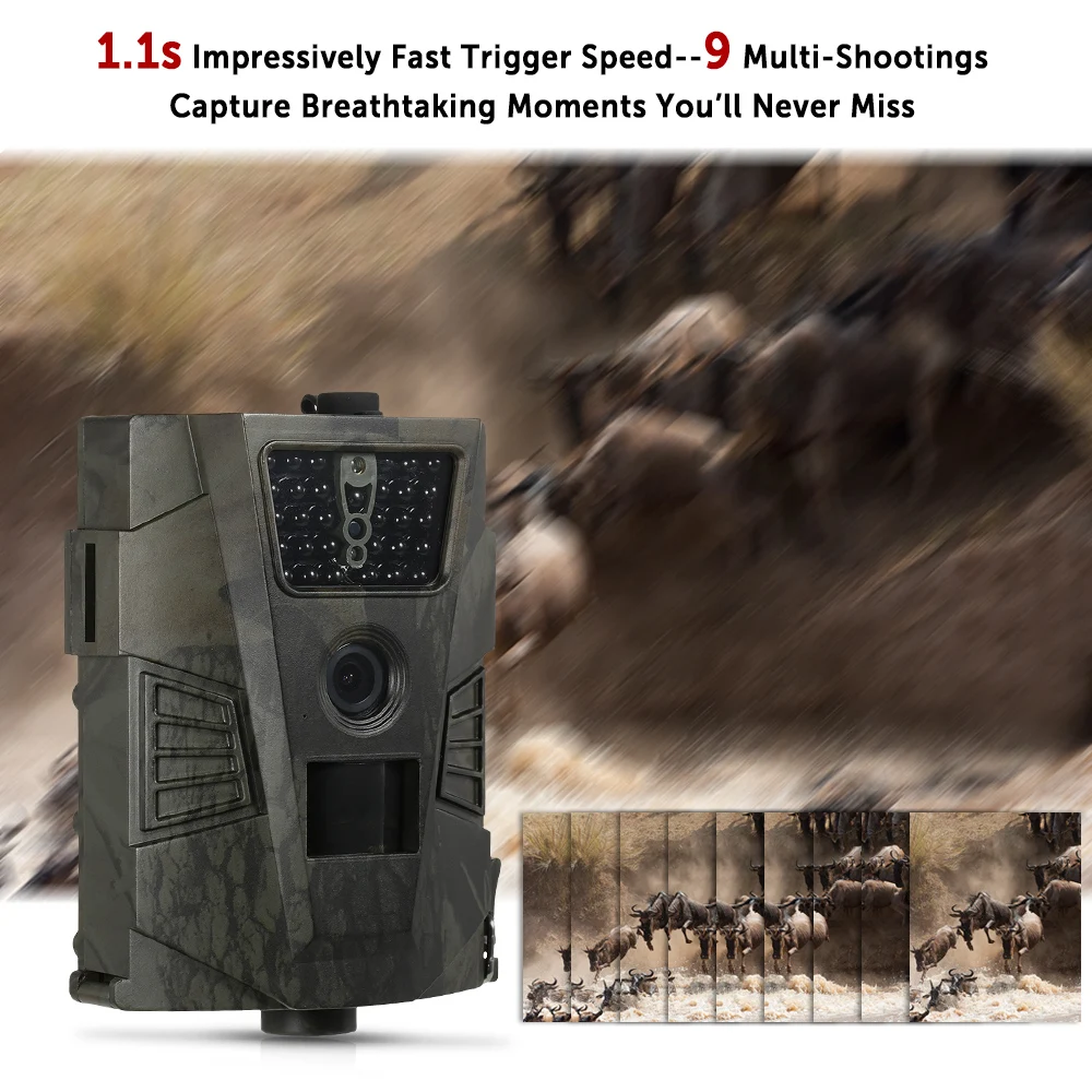 HT001B Trail camera 30 шт., инфракрасный охотничий фотоаппарат ночного видения водонепроницаемый 120 градусов 12 Мп фото ловушка 1080P камера дикой природы