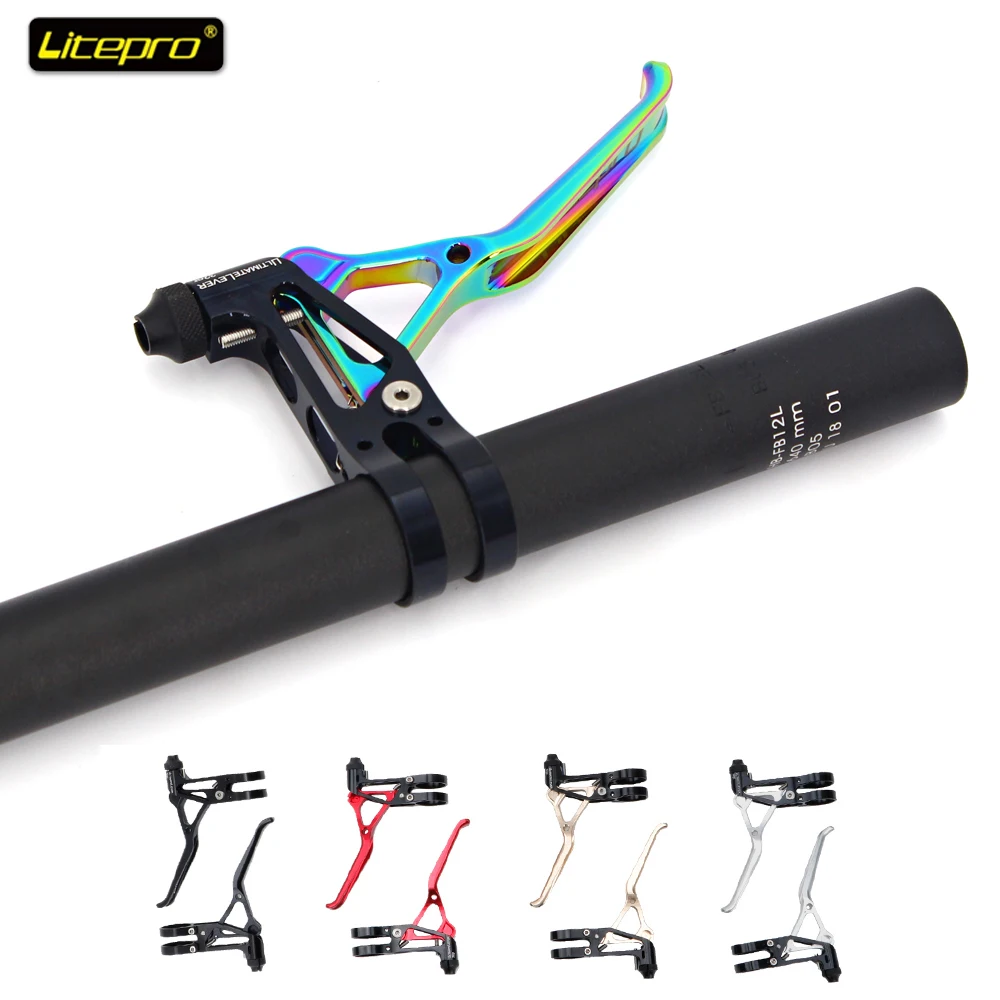 Litepro Ultralight Brake Lever BMX Bicycle V Levers CNC 64g Folding Bike for Brompton 14/16/20 Inch Handle Parts | Спорт и