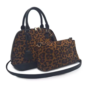 

Ladies and mothers bag two-piece set, new fashion leopard shell handbag, crossbody bag, ladies bag,
