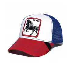 С биркой broidery лошадь Snapback бейсболка для дальнобойщика козырек животных фермы