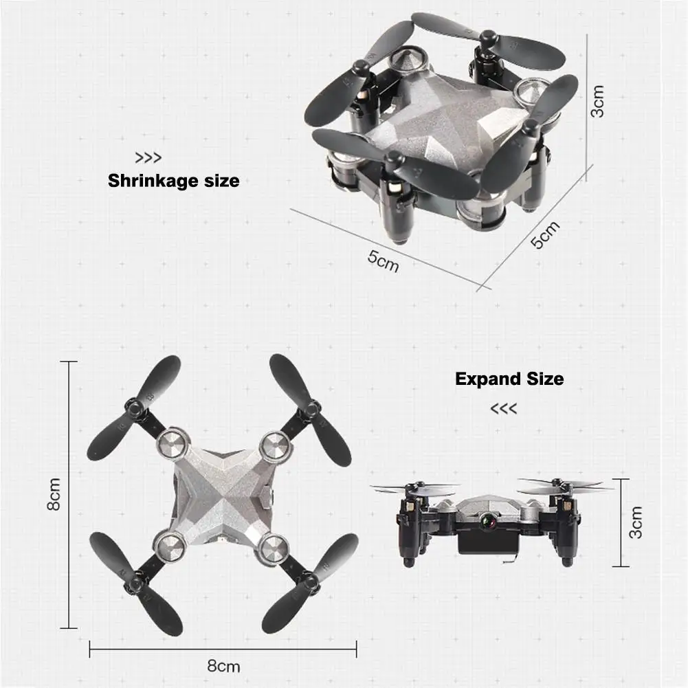 Складной беспилотный летательный аппарат для багажа Дрон с камерой wifi Квадрокоптер пульт дистанционного управления Вертолет портативный карманный Дрон# Y2