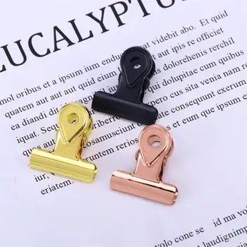 

20PCS Metal Hinge Clips Binder Clips Paper Clamp Copper Bulldog Paper Clips (20MM)