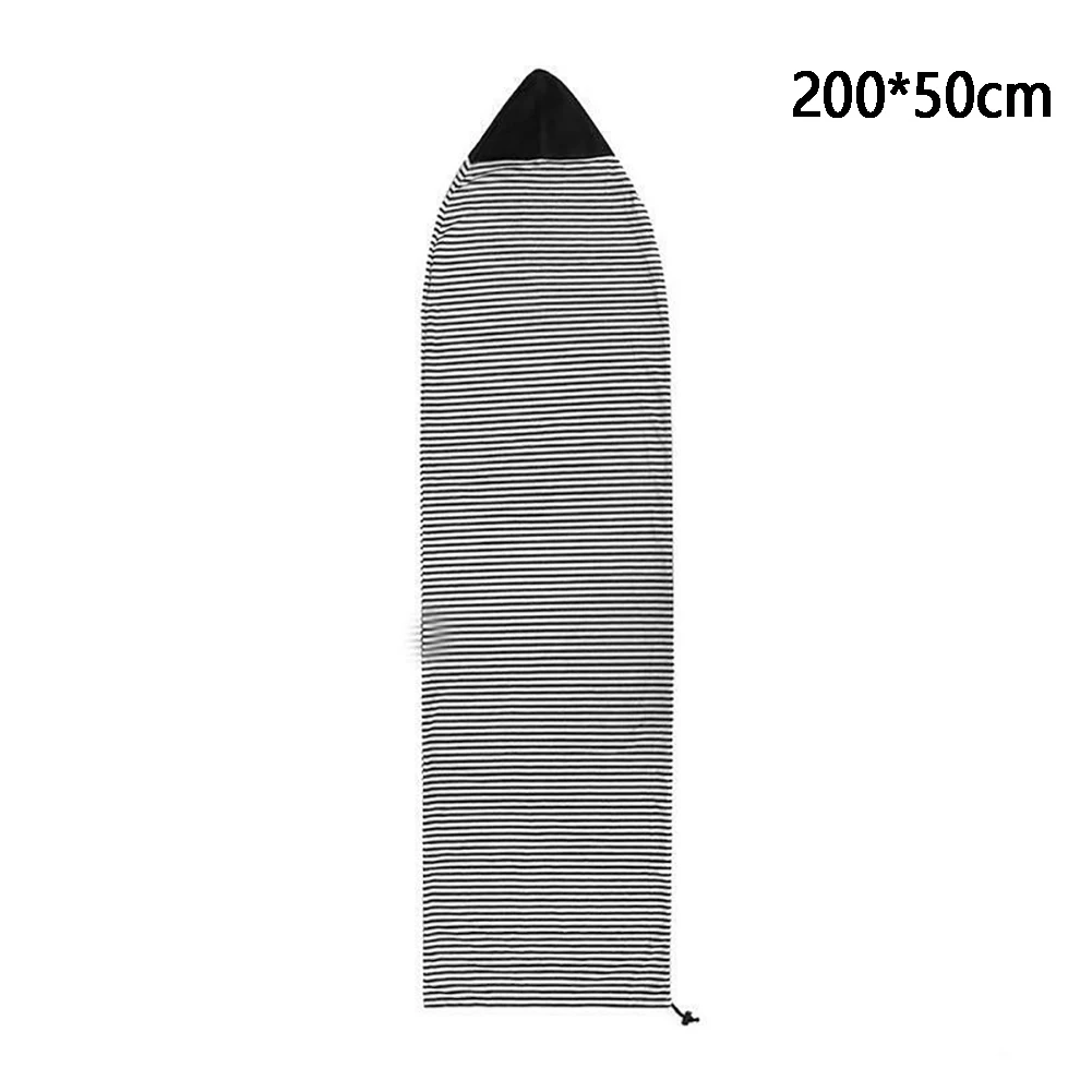 Black 200x50cm Открытый шнурок Чехол Аксессуары для серфинга мягкая защитная сумка для хранения Легкое покрытие доски для серфинга короткая доска стрейч быстросохнущая - Цвет: Black 200x50cm