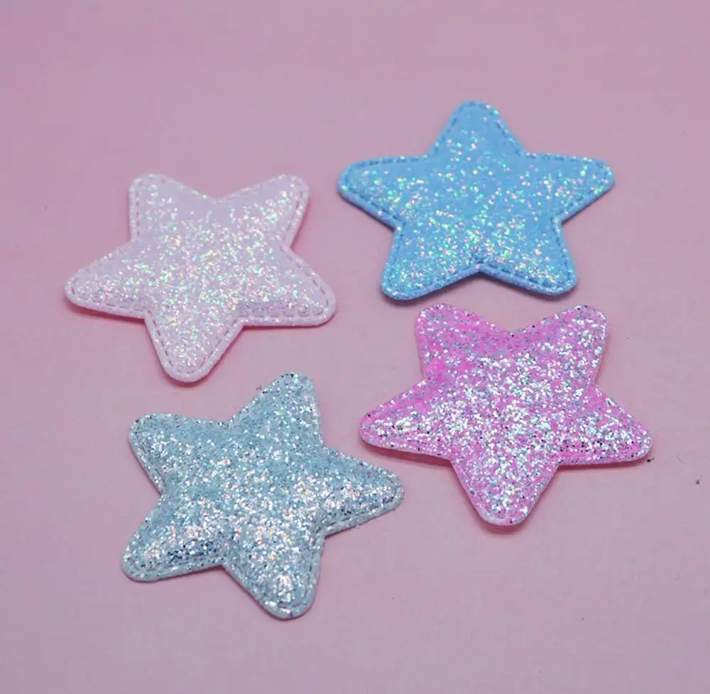 30 шт. блестящий порошок пятиугольная звезда наклейка патч торт плагин DIY швейная одежда головной убор обувь сумка Аксессуары материал