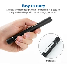 

USB Rechargeable Medical Handy Pen Light Mini Nursing Flashlight LED Torch Lamp With Stainless Steel Clip Pocket Led Flashlight