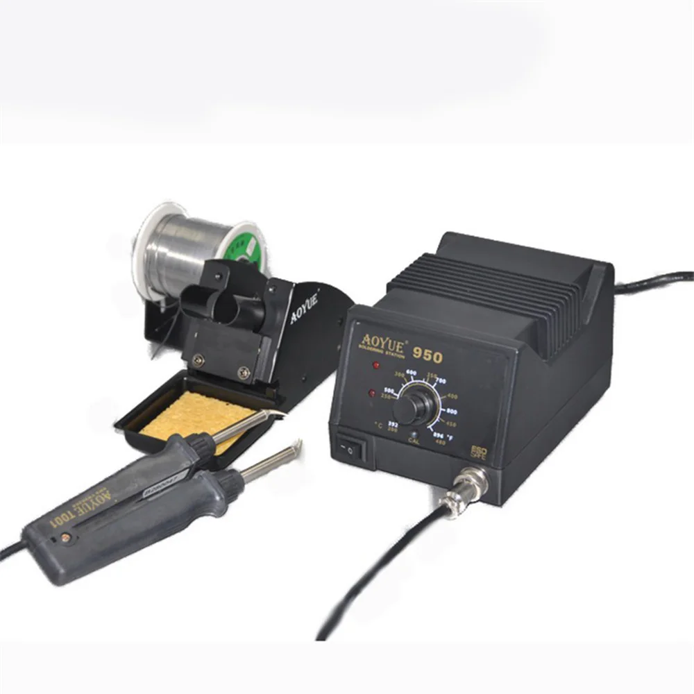 Aoyue 950 SMD антистатический термостат Регулируемая IC паяльная станция горячий Пинцет ремонтная паяльная станция