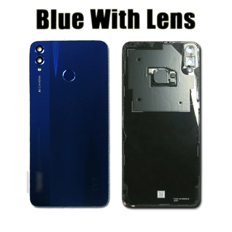 Корпус двери для huawei Honor 8X8 X Задняя крышка батареи Задняя стеклянная панель чехол Ремонт Запасные части