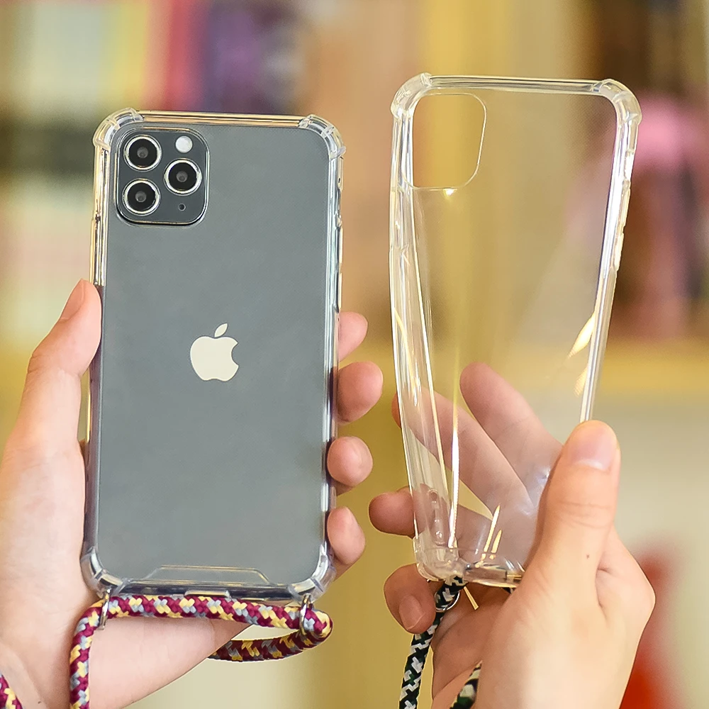 Чехол для телефона с ремешком на шею iPhone 6 6s 7 8 Plus 11 Pro Max чехол ожерелье ремешок