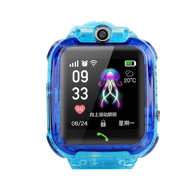 S12 дети телефон Smartwatch с HD экран IP67 Водонепроницаемый gps часы видео чат пресс экран Смарт часы