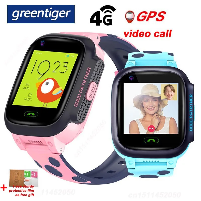 Детские Смарт часы Greentiger Y95 4G GPS Wi Fi отслеживание видеозвонков водонепроницаемый