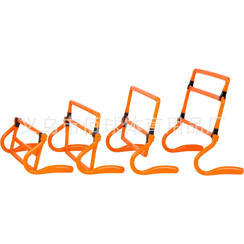 

Foldable Hurdle Adjustable Height 15 Cm-35 Cm Football Training Agile Hurdling Jump Checkered Bar