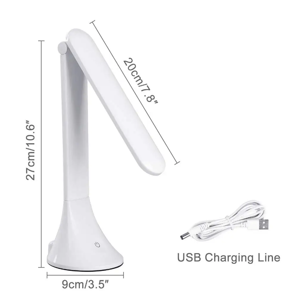 Настольная лампа WENHSIN DC5V Touch 3 уровня с регулируемой яркостью USB Складная Настольная Светодиодная лампа Защита глаз
