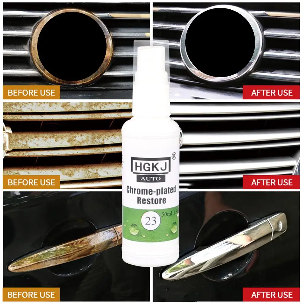 Car Chrome Refurbishment Agent Rust Refining Cleaning Agent Rust Inhibitor Remover 20/50ML car paint remover