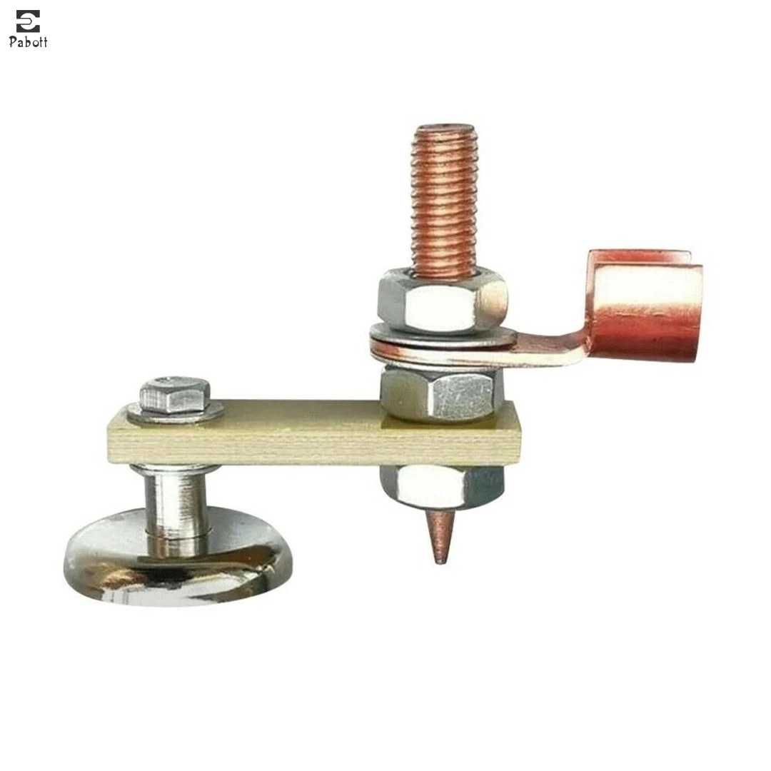 Soporte de soldadura magnético, abrazadera de tierra, cabezal magnético de soldadura, soporte para cables de seguridad con equipo de soldadura de cola de cobre