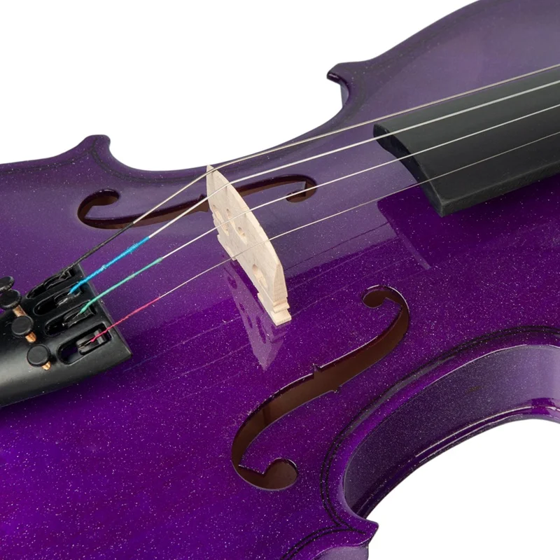Прямая поставка-скрипка из твердой древесины яркий бук скрипка 4/4 модель для начинающих практическая популярная скрипка