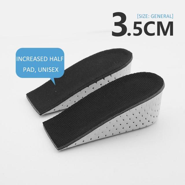 Increase Insole Heel Pad Lifting Inserts Memory Foam Breathable Lifts Shoe Pads Insoles 1.5/2.5/3.5/4.5Cm Unisex