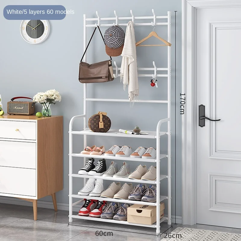 Metal Shoe Storage Rack, Simple Installation Free Standing Shoe