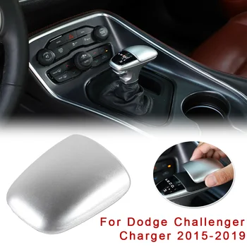 

Car Gear Shift Knob Head Cover Trim Sliver For Dodge Challenger Charger 2015-2019 Car Styling