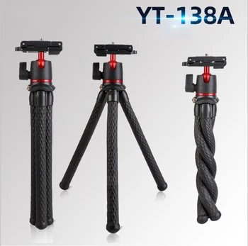 

MT35 Foldable Outdoor Octopus Tripod for DSLR Camera Smartphone Magic Arm W 1/4 Screw Detachable Ballhead Hot Shoe Phone Clip