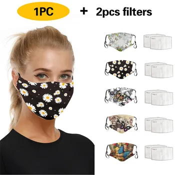 

1pcs FCloth Face Mask Masks Washable Protective Mouth-muffle Reuseable Mouth mascarillas Cover FaceMasks mondmaskers masque