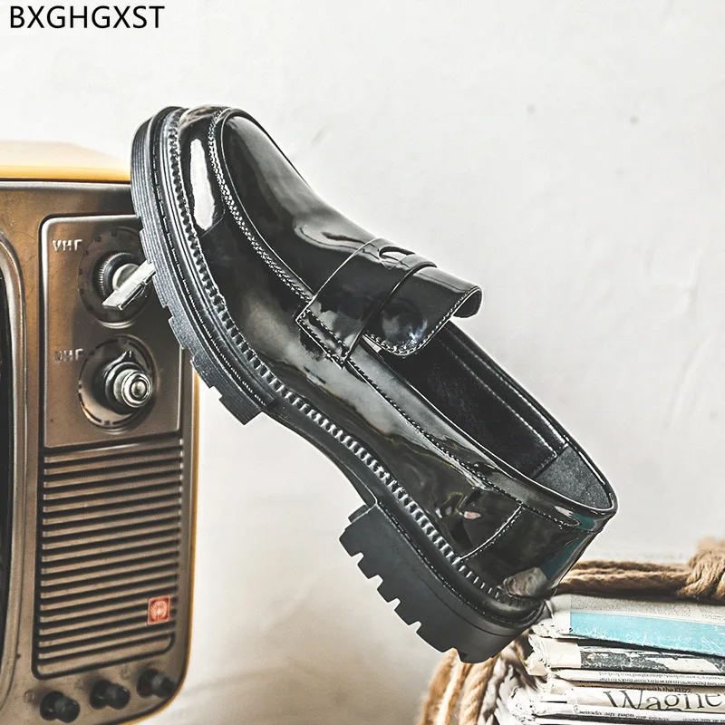 

Patent Leather Shoes Men Classic Penny Loafers Men Formal Shoes 2023 Designer Shoes Men High Quality Los Zapatos De Los Hombres