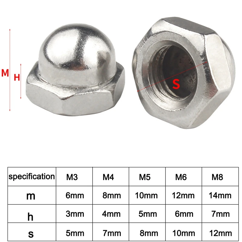 385Pcs Flange Nut Assortment Lock Nut Kit M3 M4 M5 M6 M8 Stainless Steel Hex Nylon Insert Locknut Acorn Nuts Mufti-Functional Ha