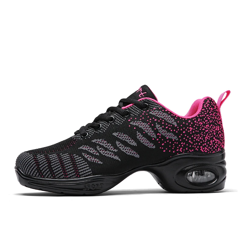 Women Trendy Running Athletic Sneakers Comfy Modern Jazz Hip Hop Dance Shoes 