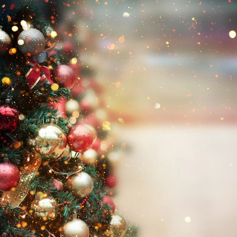 

Laeacco Christmas Backdrops For Photography Tree Ball Party Decor Polka Dots Baby Kid Photo Background Photocall Photo Studio