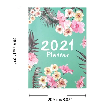 

2020 New 2021 Agenda Planner Organizer A4 Notebook Journal Monthly Daily Planner School