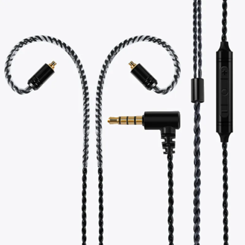 Audio Cable for SE215 IE80S A2DC LS70 IM50 Headphone L Elbow Upgrate Cable 0 78 2pin for 04 Gray Jaundice Sennheiser ATH