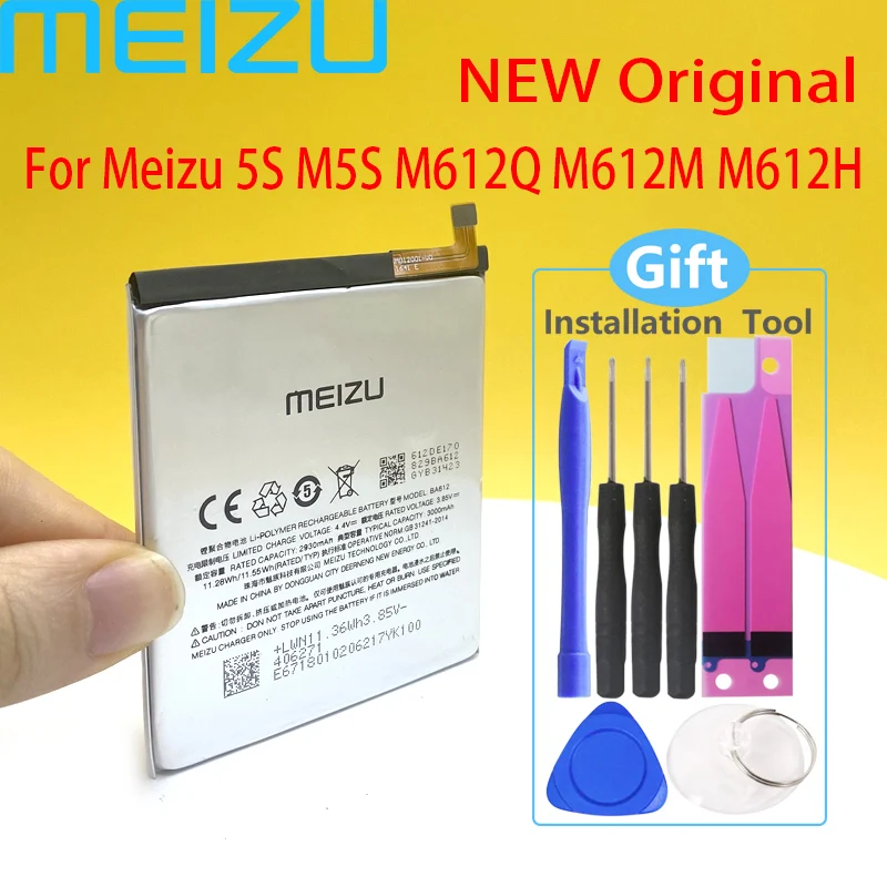100% Оригинальный BT42C BT61 BA612 BU10 BU15 BT710 Батарея для Meizu M2 M3 Примечание L681 5S M5S U10 U20 M5c