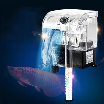 

Mini Aquarium Fish Tank Waterfall Hang On External Oxygen Pump Water Filter Aquarium Accessories Filtration Fish Tank Filter