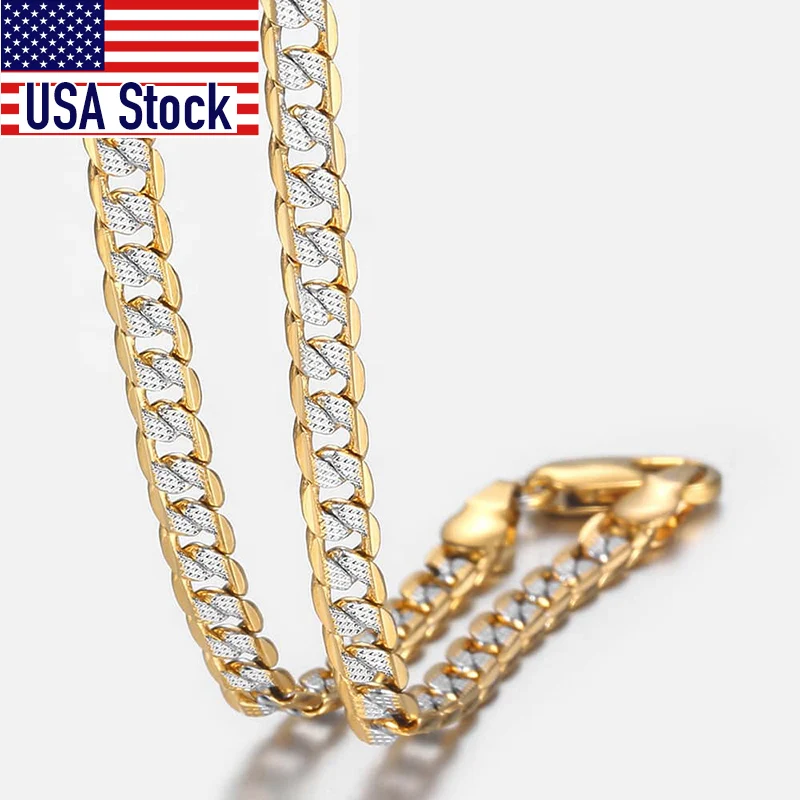 Gold Chain Male Necklace Mens Jewelry Gifts Cuban Trendsmax Wholesale Fashion Women