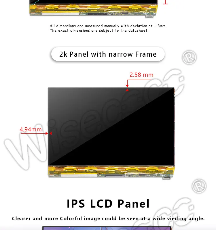 Wisecoco без подсветки 10,1 дюймов 2560*1600 ips ЖК-экран с HDMI eDP плата драйвера для 3d принтера и DIY проектного проектора и т. Д