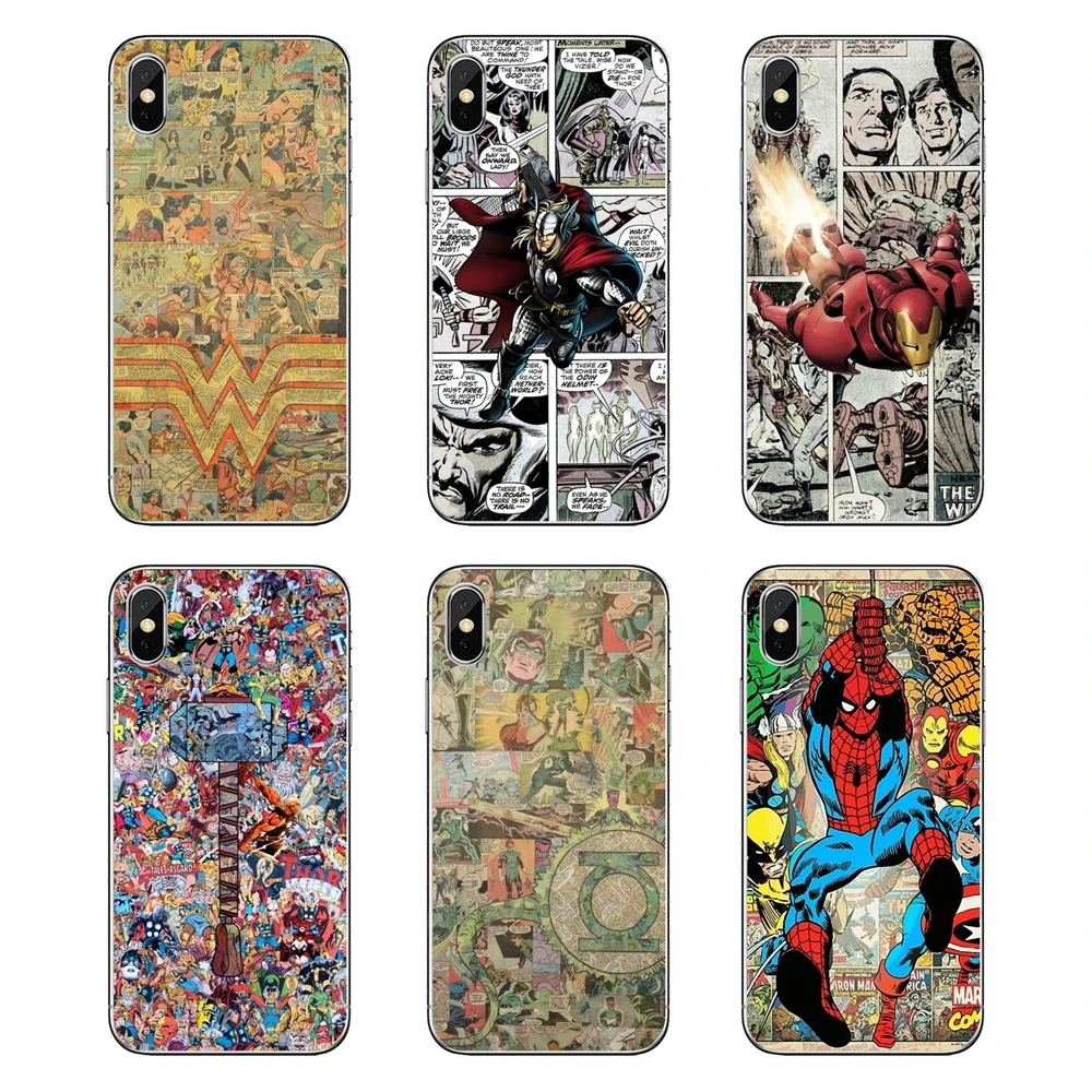 Comic Super Heroes Collages Thor doctor who TPU Silicone Case For Samsung Galaxy A5 A6 A7 A8 A9 J4 J5 J7 J8 2017 2018 Plus Prime | Мобильные