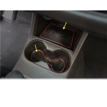 

Car Groove Gate Slot Armrest Storage Water Proof Rubber Non-Slip Mat Mats Door Pad For Mitsubishi Outlander 2016 2017 2018 2019