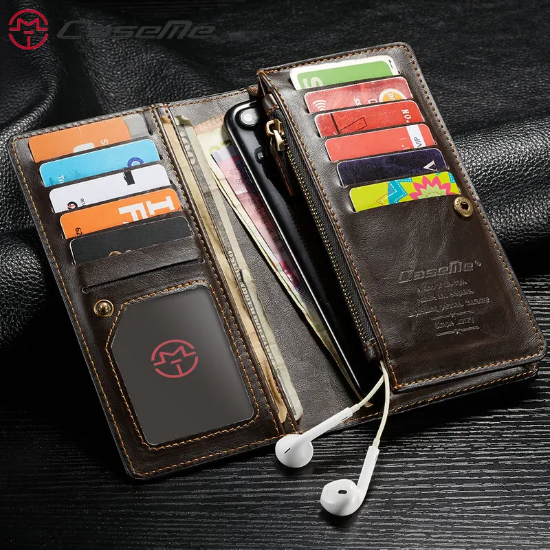 Universal Phone Bag Leather Wallet Case Card Purse Cover For iPhone 11 Pro X XS Max XR 6 7 8 Plus for Birthday Christmas Day