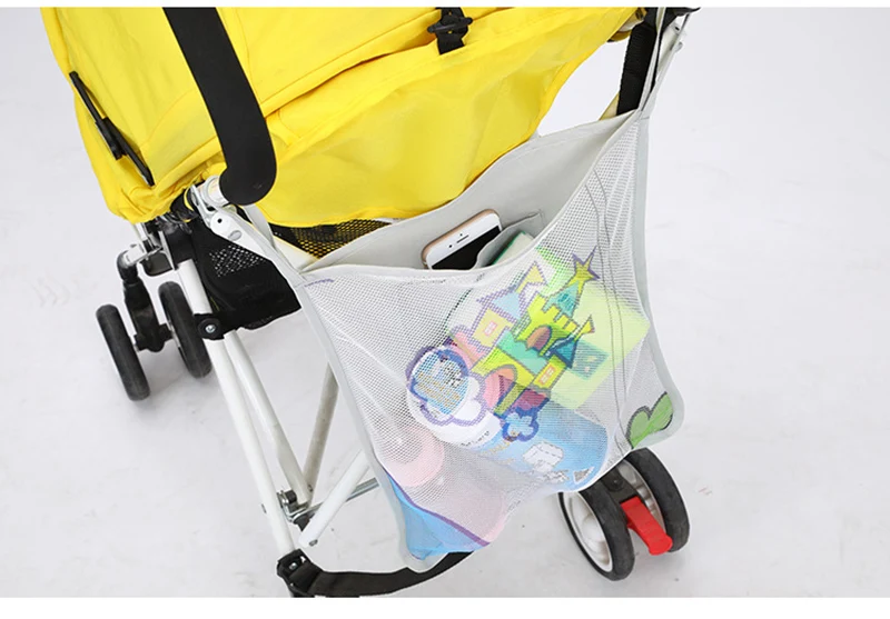 34x30cm Baby Stroller Storage Mesh Bag Large Capacity Diaper Bags Net Pocket Nappy Storage Organizer Carriage Bag Holder BB3127 (18)