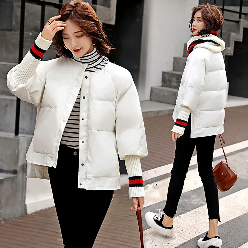 

Fashion Cotton Coat Women's Short Loose-Fit Padded Jacket 2019 New Style Bread Slimming Thick Cotton-padded Clothes Versatile St
