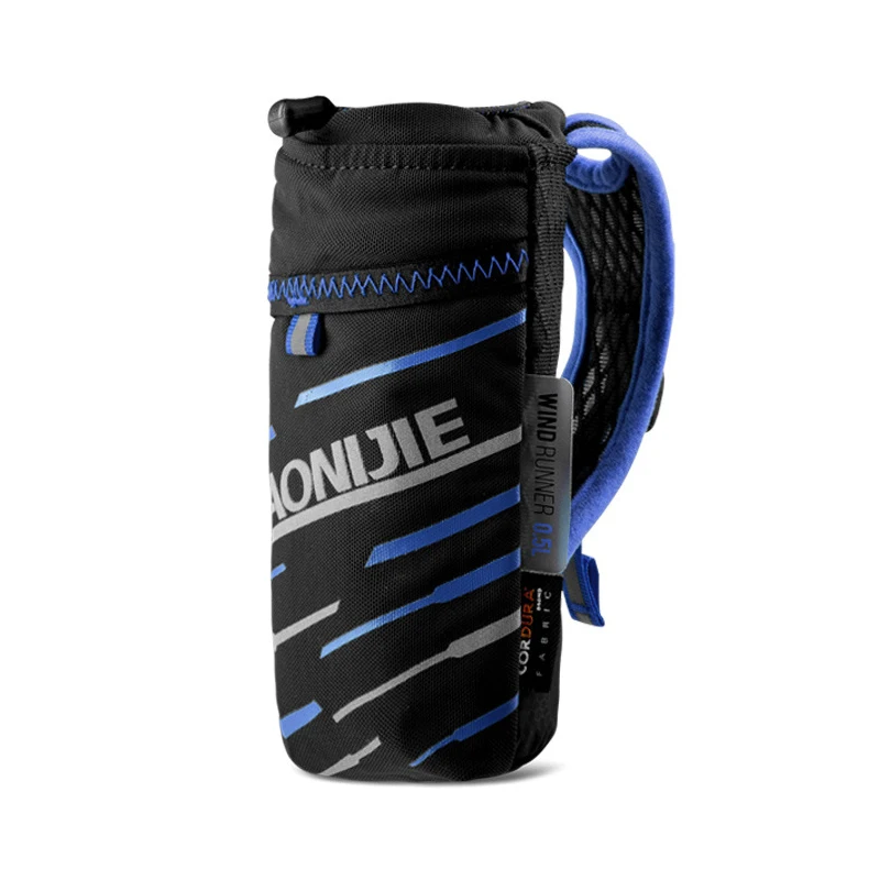 Blue AONIJIE E961 бег, ручный чайник-фляга держатель наручные сумка для хранения гидратации пакет Hydra топлива мягкая термос марафона - Цвет: Blue