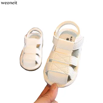 

Weoneit 2020 Fashion Soft Leather Baby Shoes Baby Summer Prewalker Soft Sole Beach First Walkers 4 Colors CN Size 14-21