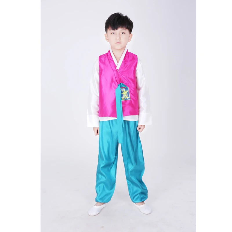 Модная детская одежда в Корейском стиле; традиционные костюмы для мальчиков и девочек; вечерние костюмы с вышивкой в восточном стиле - Цвет: Boy Color9