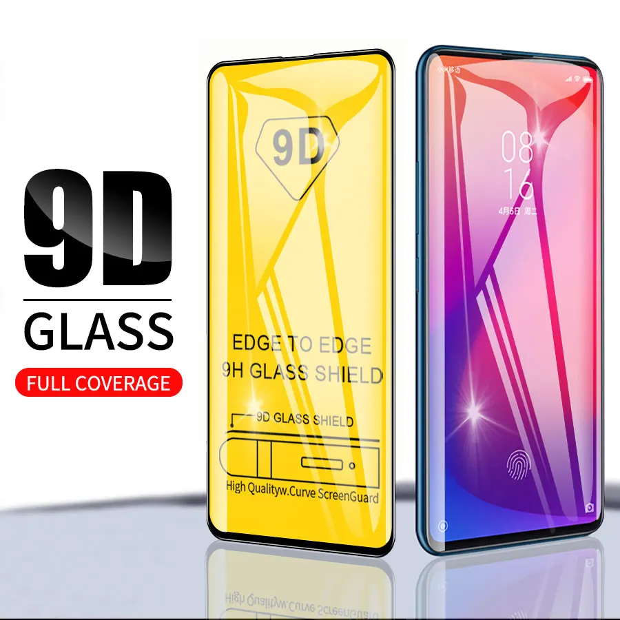 9D полное клеевое покрытие из закаленного стекла mi CC9 8 9T 9 SE A2 Lite Pocophone F1 Red Note 7 6 K20 Pro